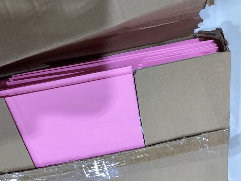 Condition photo showing New/Like New for toovip 50 pack 8x4.75x10 inch medium light pink kraft paper bags with handles bulk, gift bags for birthday party favors retail grocery shopping business goody craft merchandise take out bags sacks