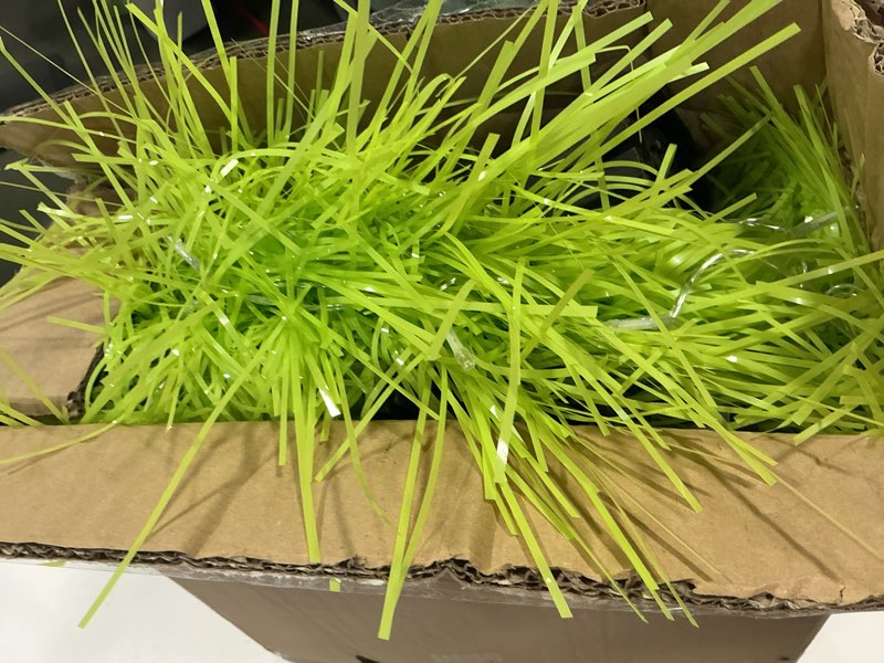 Condition photo showing Good Condition for Christmas Tree 6ft Artificial with Light and Balls Ornaments Hairy Pop Up Pencil Tinsel Collapsible Stand for Xmas Holiday Party Decorations, Home Office Display Decor, Fruit Green Fruit Green 6ft