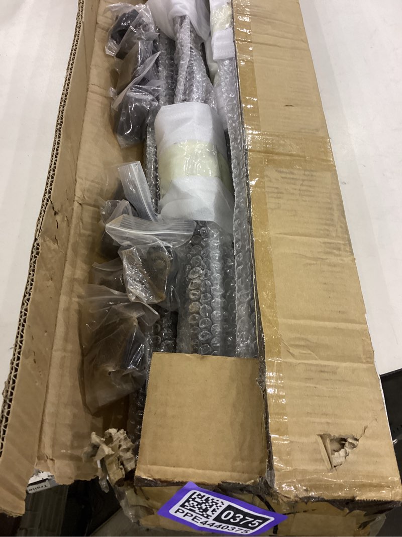 Condition photo showing New/Like New for 9 Pack Iron Balusters,Hollow Double Basket Iron Spindles Hollow Single Basket Staircase Balusters Single Twist 1/2" Square Stair Balusters with 18 Swivel Shoes Double & Single Basket 9