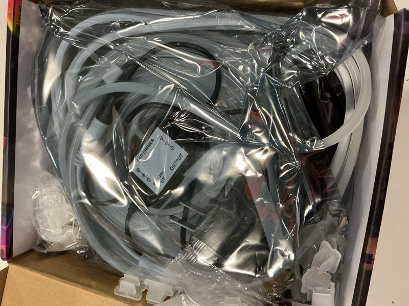 Condition photo showing Good Condition for neon rope lights 32.8ft, 3000k warm white dimmable led strip lights, 24v flexible cuttable ip67 waterproof led rope lights for bedroom indoor outdoor (power adapter included)
