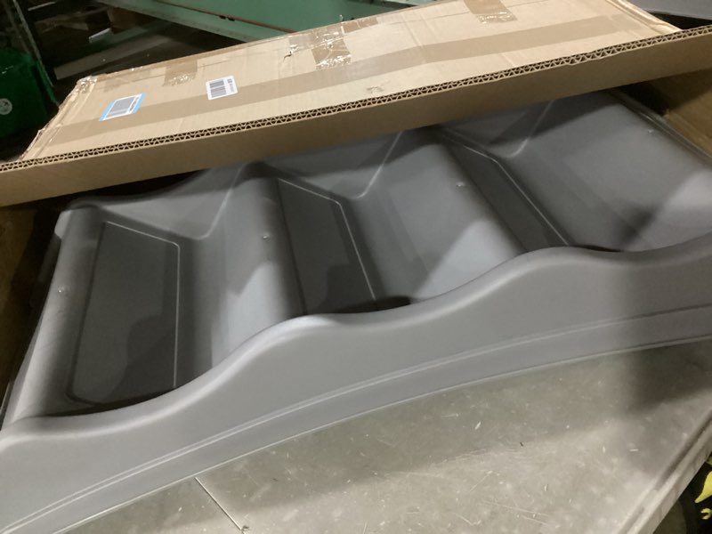 Condition photo showing Good Condition for amazon basics foldable non-slip pet stairs, steps for dogs and cats, 14.6'' w x 22.75'' d x 19.5'' h, grey 14.6'' w x 22.75'' d x 19.5'' h grey
