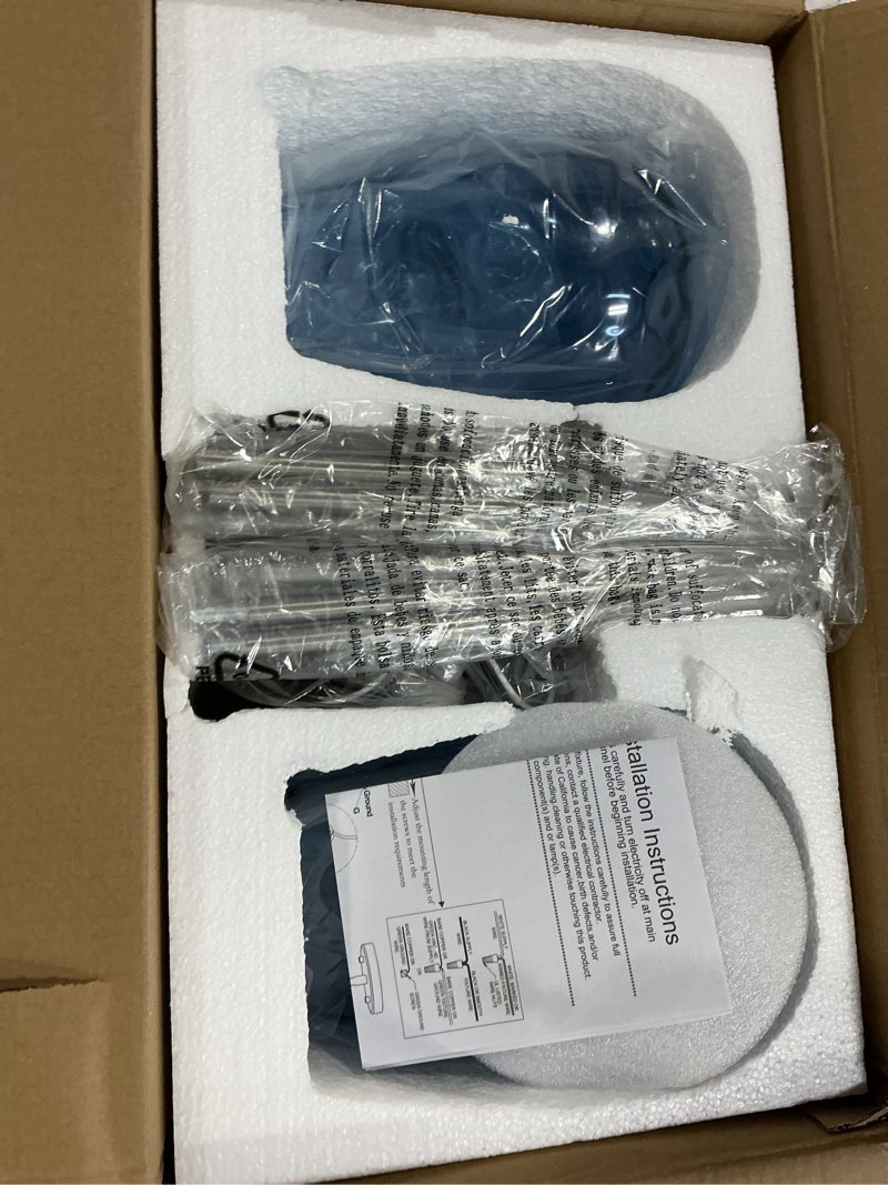 Condition photo showing New/Like New for cnengsthy glass pendant lights kitchen island, blue pendant light fixtures with hand-blown clear glass, modern hanging light for kitchen sink dining room bedroom, e26 (blue, 2pack) blue 2pack