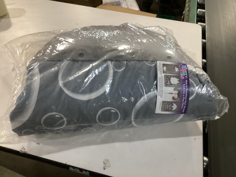 Condition photo showing Good Condition for Happy Nappers: Pillow & Sleepy Sack Medium - Grey Shark - 54 x 20inches, 2-in-1:Plush Animal Opens Into Sleeping Bag, Soft Play & Nap Character, Kids 3 and up Medium Grey