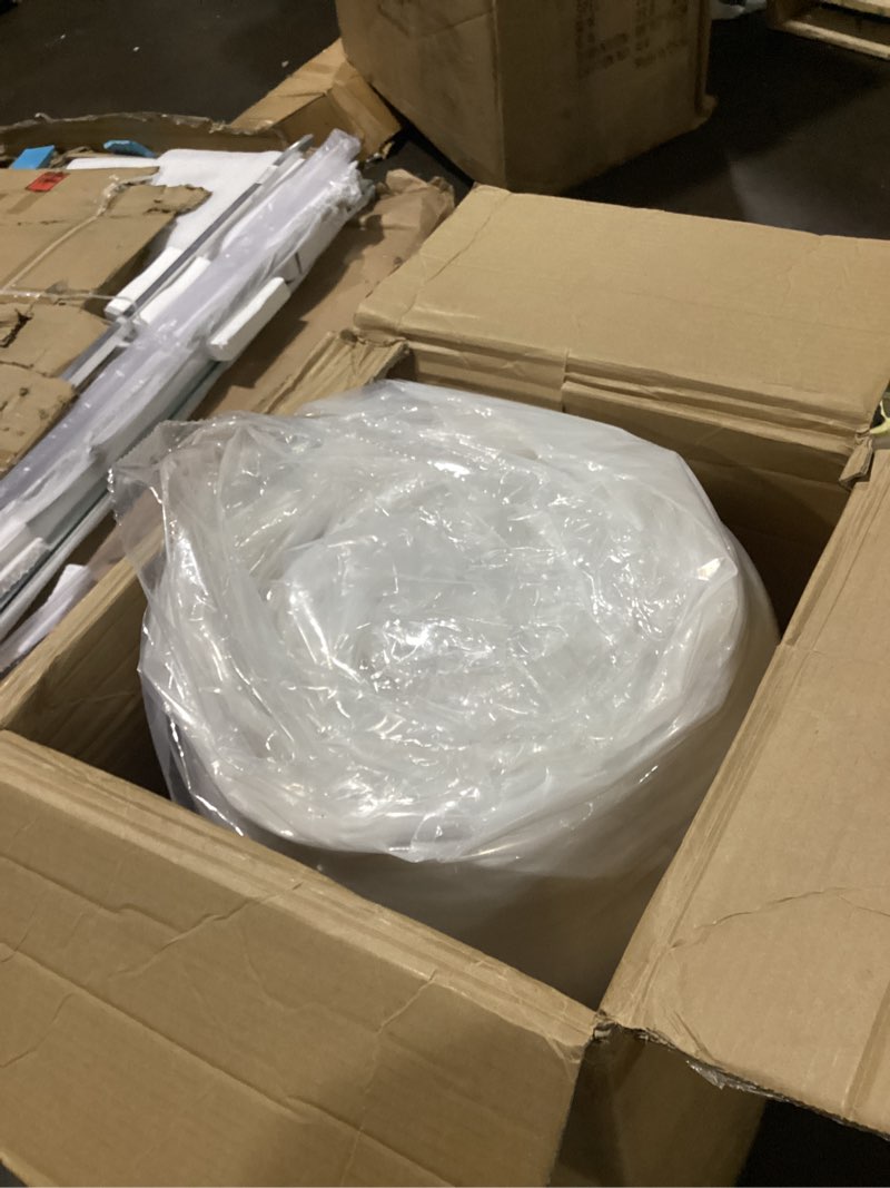 Condition photo showing As Is for (size unknown )fdw | 5 inch twin xl mattress | medium firm | gel memory foam mattress | white | bed in a box, certipur-us certified | pressure relief, cooling ventilated foam | washable removable cover white twin xl 5 i