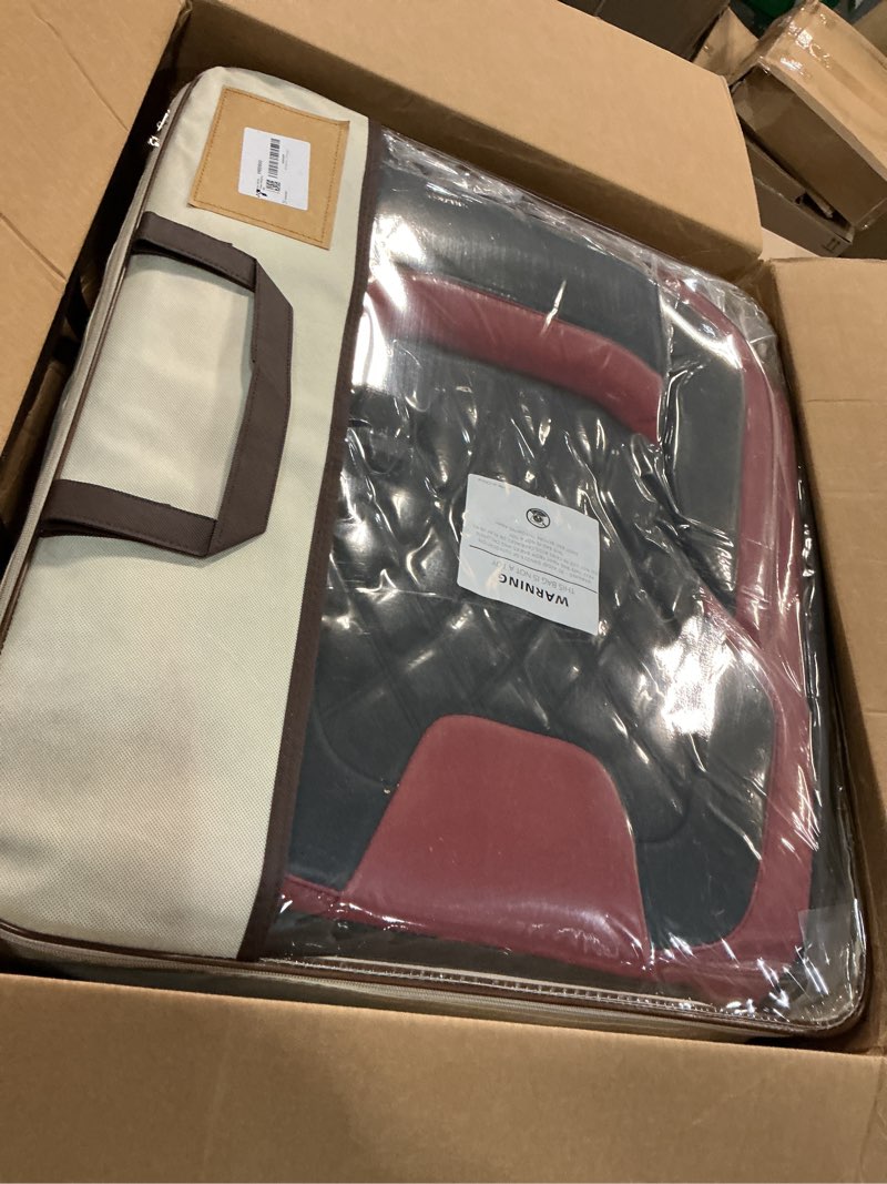 Condition photo showing Good Condition for freesoo black red car seat covers full set - faux nappa leather seat covers for cars, breathable waterproof front seats with lumbar support and rear seat cover, fit for automotive sedans suvs pickups black-red full set - 5 seats