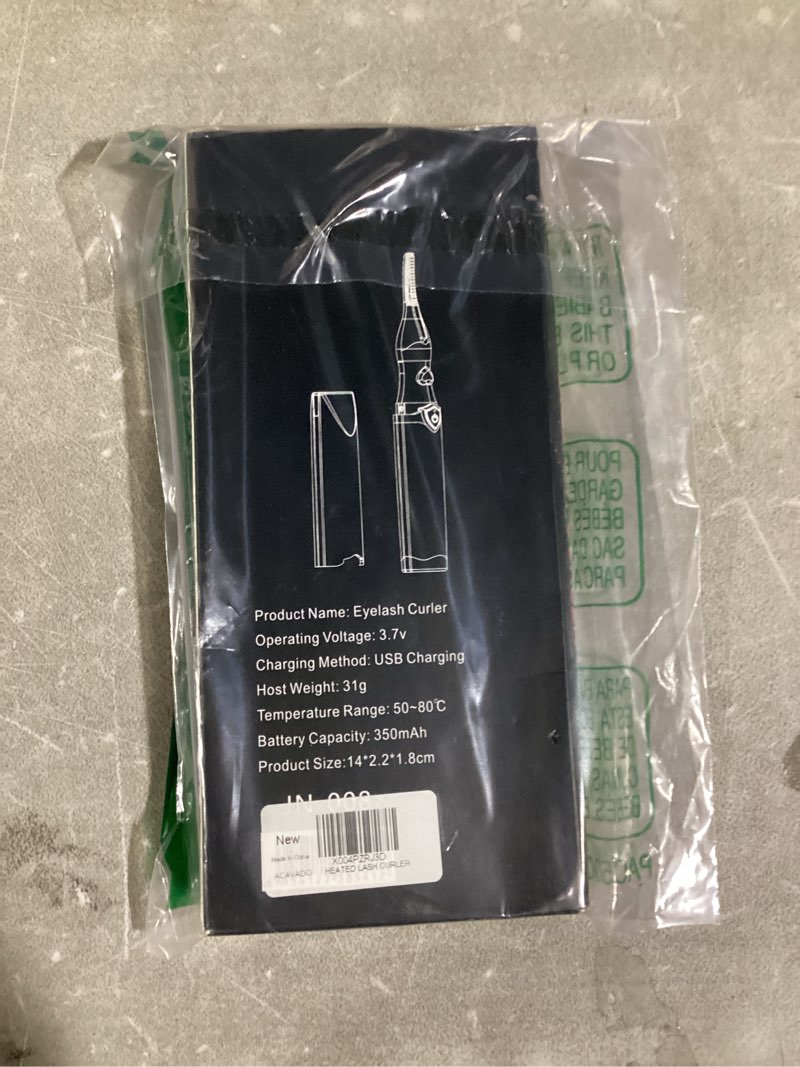 Condition photo showing New/Like New for Heated Eyelash Curler - 2-in-1 Clip-Type Design, 3 Temperature Modes, USB Rechargeable Electric Eyelash Curler, Natural Curling 24H Long-Lasting Curl, Gift for Women & Girls, Purple EB