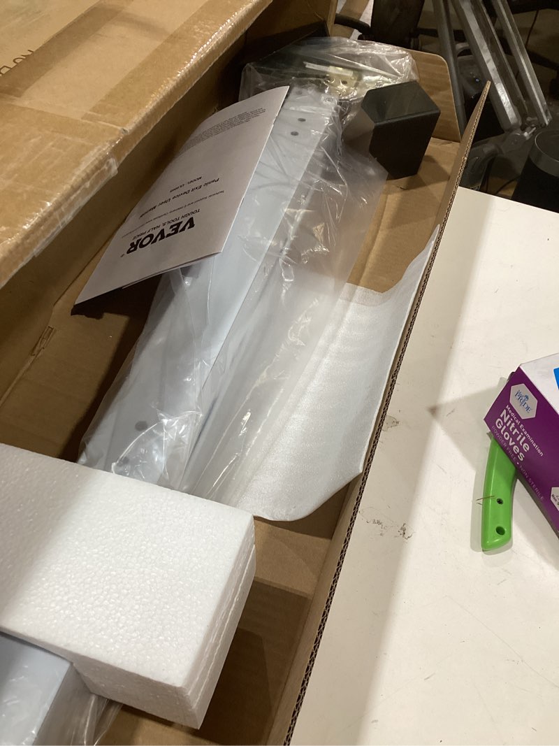 Condition photo showing New/Like New for VEVOR Door Push Bar Panic Exit Device, 31” Stainless Steel Commercial Emergency Exit Door Push Bar with Exterior Lever and 3 Keys, Emergency Exit Door Hardware for 30"-36" Metal Wood Door 31''