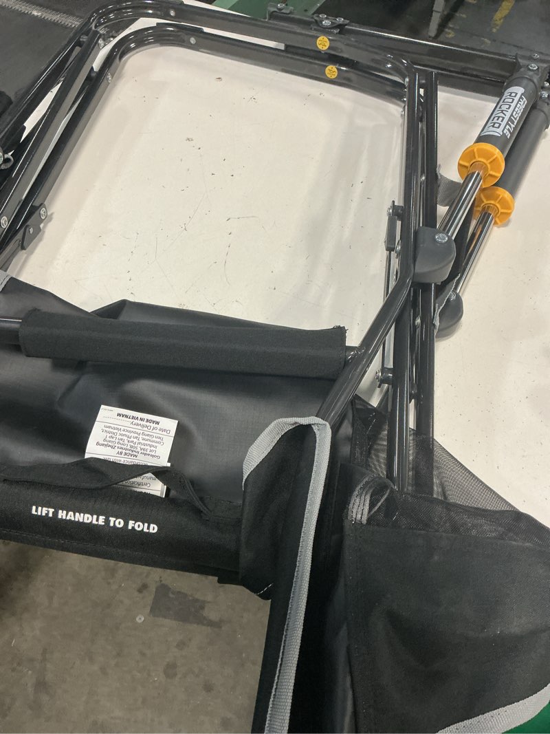 Condition photo showing Good Condition for gci outdoor polyester black folding camping chair carrying strap/handle included