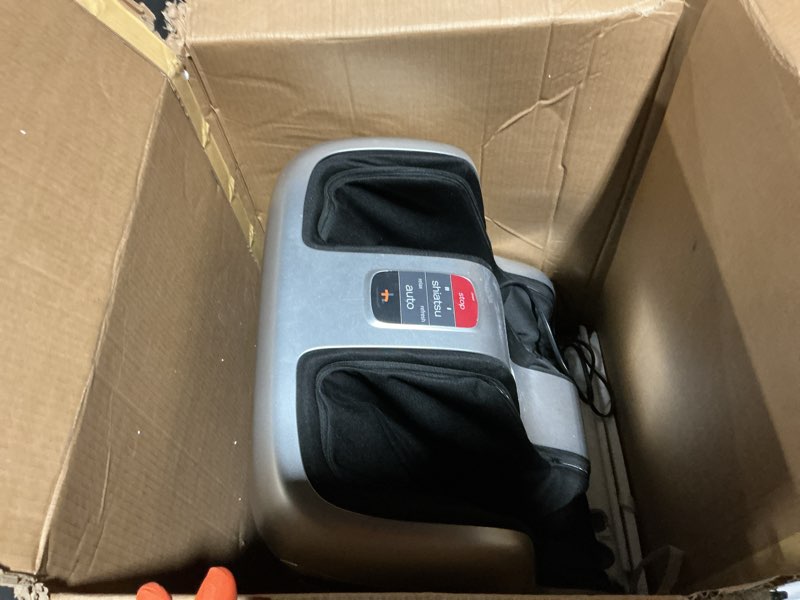 Condition photo showing As Is for human touch reflex sol foot & calf massager w/heat - plantar fasciitis relief + circulation + shiatsu deep kneading + vibrating for stress + compression - adjustable for women and men up to size 12