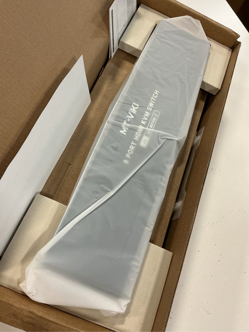 Condition photo showing Good Condition for mt-viki 8 port kvm switch hdmi, 4k@30hz 1u rack mount kvm switch w/ir remote & wire-desktop controller & 8 hdmi kvm cables & rack ears & power adapter 8 port kvm hdmi