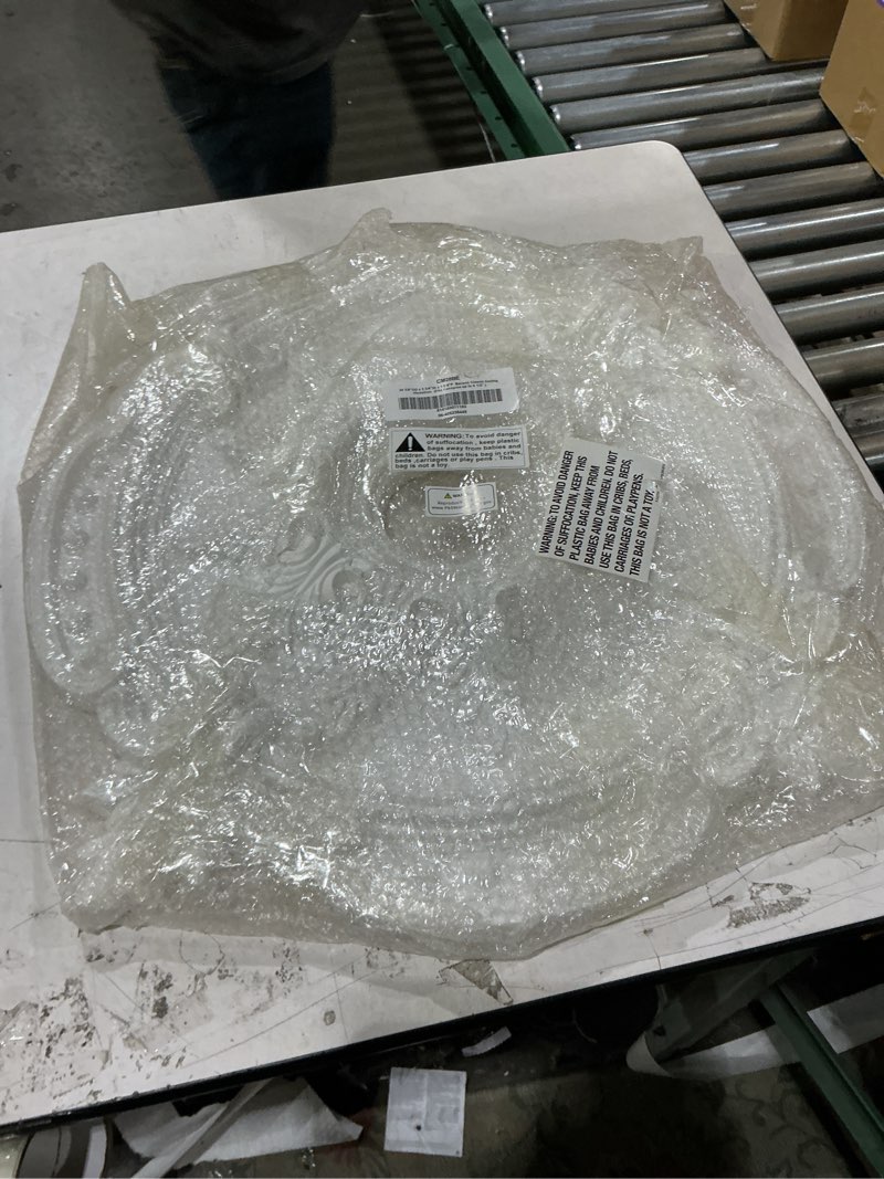 Condition photo showing As Is for * damaged*ekena millwork cm28be 28 3/8\"od x 3 3/4\"id x 1 5/8\"p benson classic ceiling medallion primed