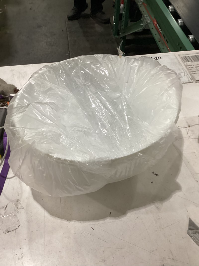 Condition photo showing New/Like New for hioasis 8 pack plastic serving bowls 128oz white plastic bowls heavy duty disposable serving bowls for party snack & salad & candy & bar buffet