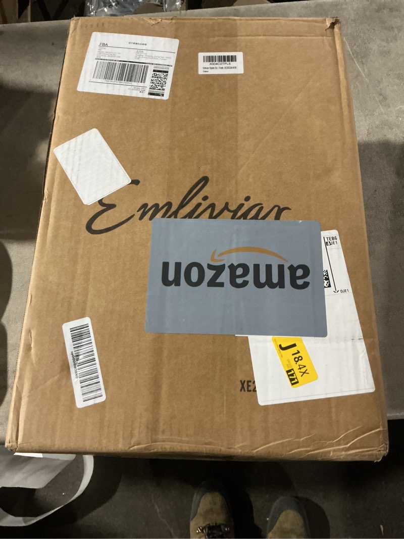 Condition photo showing Good Condition for Emliviar Modern Outdoor Porch Light, 1-Light Exterior Wall Sconce with Clear Glass Shade, Black Finish, XE292UB BK Type2 - Clear Glass Small - 1 Pack