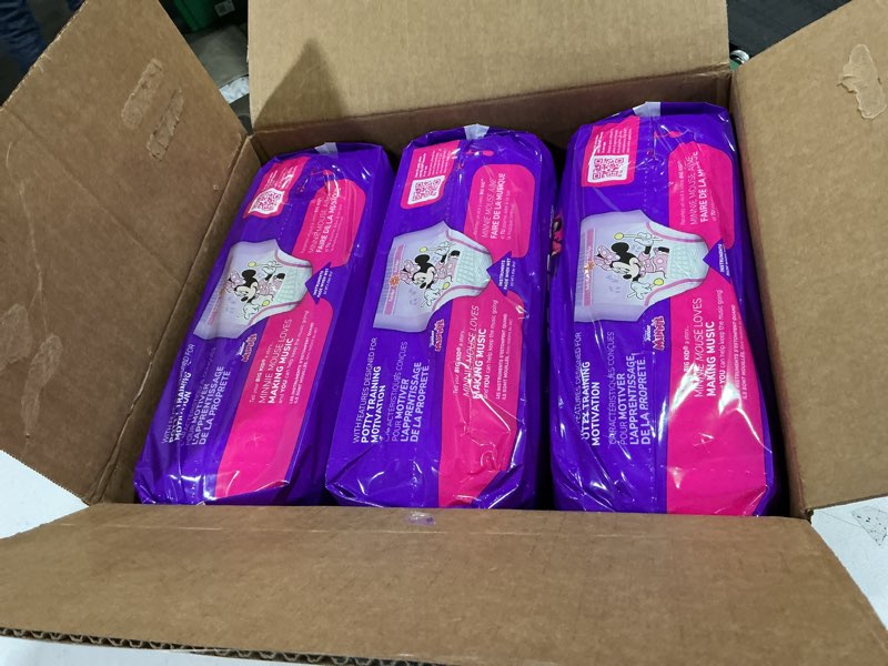 Condition photo showing New/Like New for Pull-Ups Girls' Potty Training Pants, Size 4T-5T Training Underwear (38-50 lbs), 99 Count (3 Packs of 33) 4T-5T 99