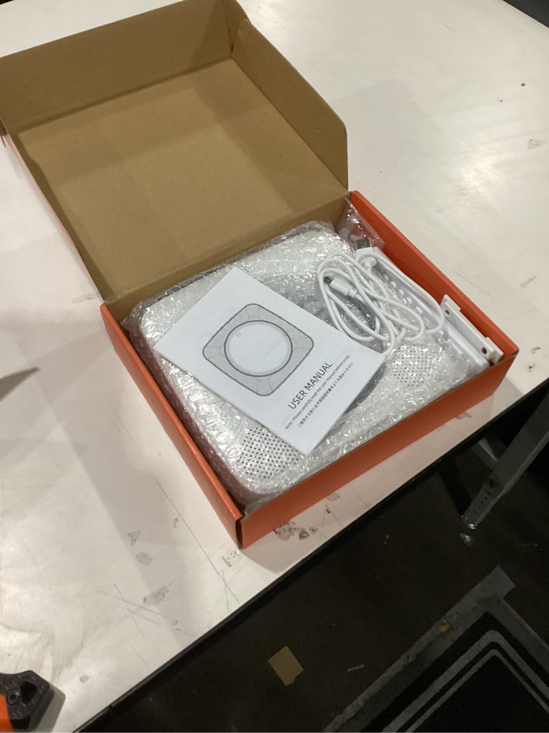 Condition photo showing New/Like New for CD Player Portable Bluetooth Rechargeable: CD Players for Home with 1800mAh Kegaudio Desktop Wall CD Player with Speakers FM Radio USB Remote Control White