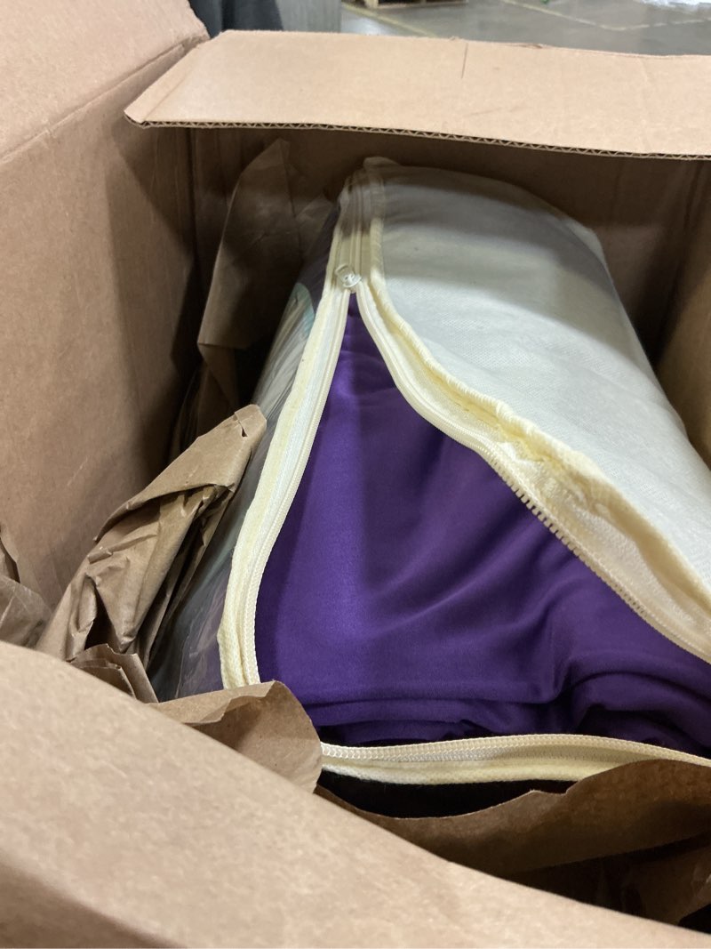 Condition photo showing Good Condition for 50ft×12ft deep purple backdrop curtains for wedding parties, 10 panels wrinkle free polyester photo backdrop drapes back drop cloth for birthday photography background w5' x h12'(10 panels) deep purple