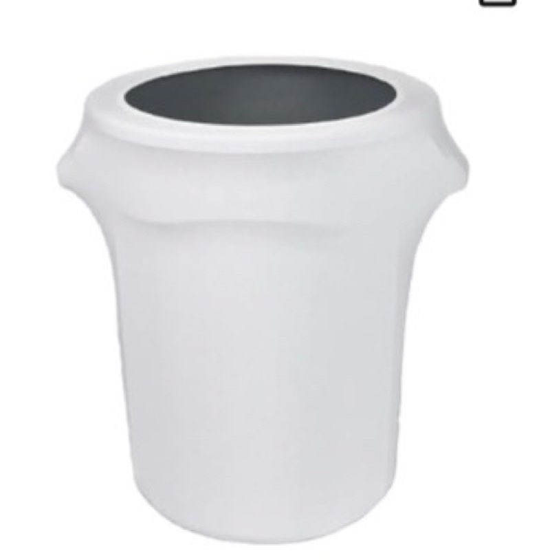 CFS EMB5026WC55010 Embrace Waste Container Cover, Polyester, White