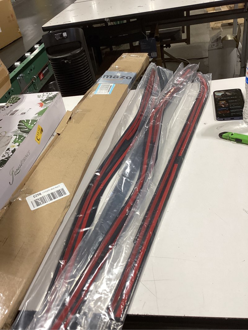 Condition photo showing Good Condition for rt-tcz window trim strip cover window molding trim cover decoration exterior accessories for ford f150 2021-2025 (black)