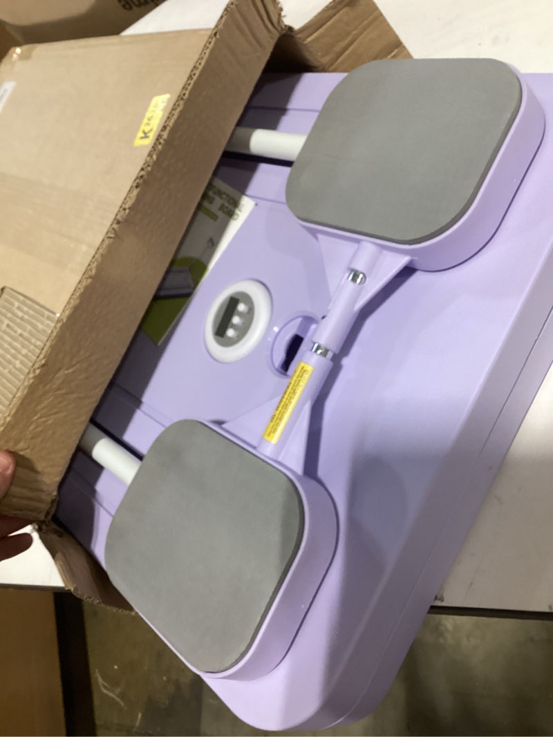Condition photo showing Good Condition for janua pilates board - pilates reformer set, multi-purpose foldable pilates reformer board for home, 5 in 1 pilates sliding board purple