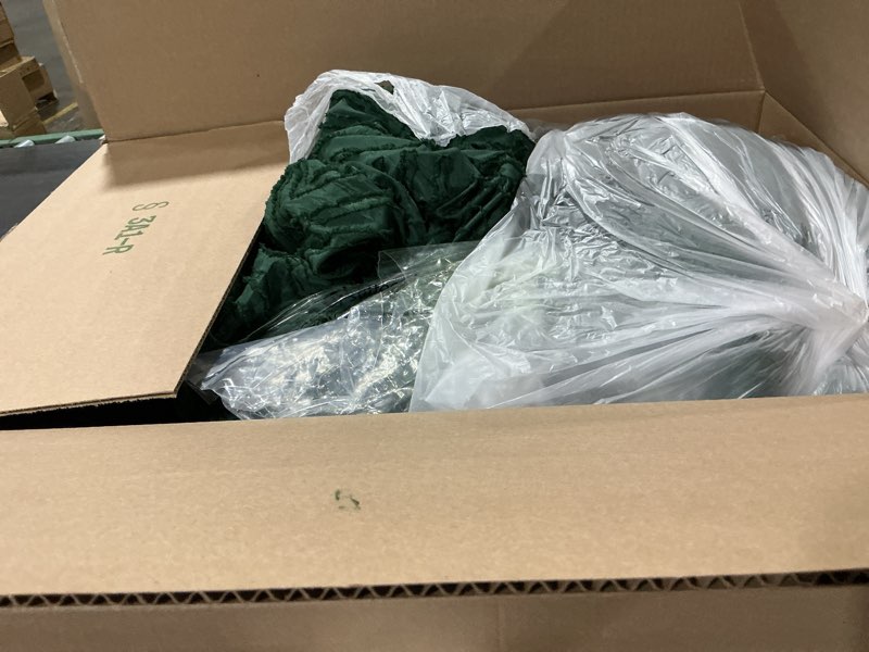 andency california king comforter set dark emerald green - 7 pieces bed in a bag cal king bedding co