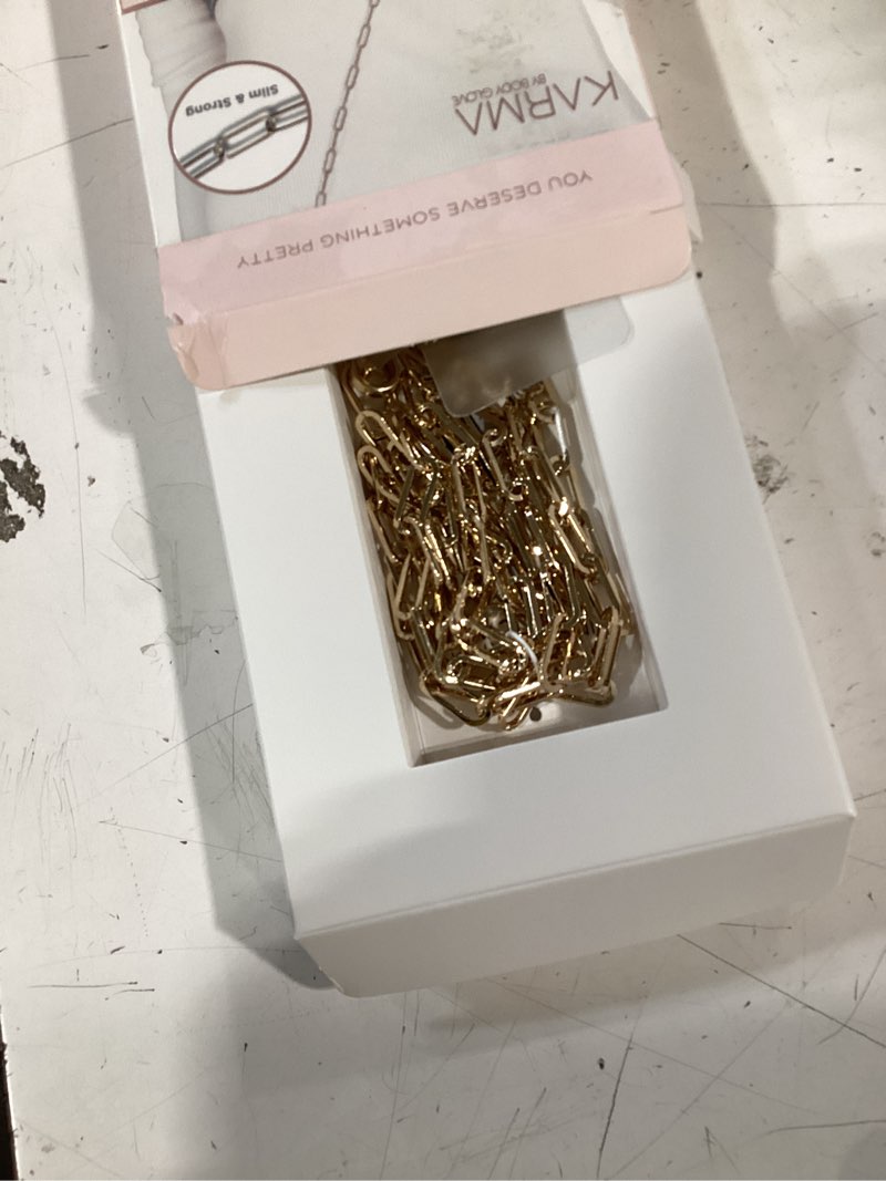 Condition photo showing Good Condition for karma by body glove universal crossbody phone chain - gold