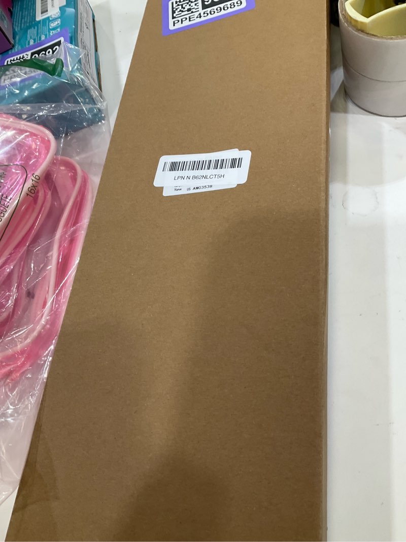 Condition photo showing New/Like New for Computer Keyboard Stand for Desktop, Keyboard Wrist Rest Holder Stand for Easy Typing with Wrist Pad for Office Desk, Home, School(Purple) Purple Keyboard Stand with Wrist Rest