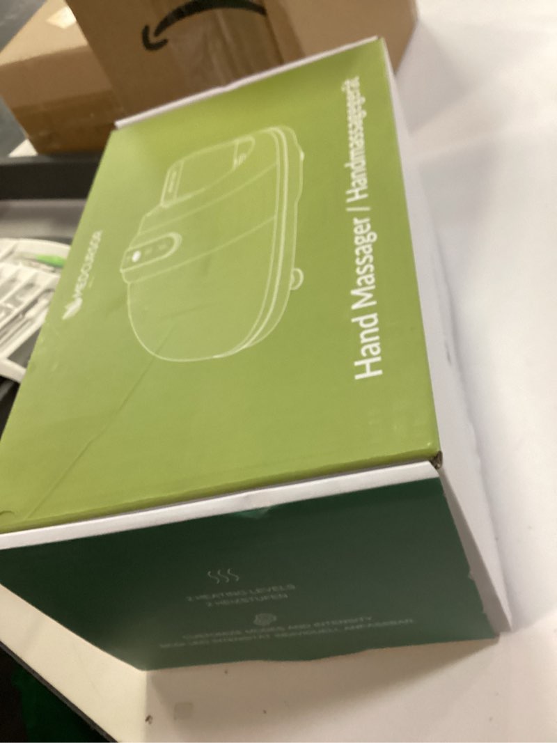 Condition photo showing New/Like New for Medcursor Hand Massager - Hand Massager with Heat and Compression for Carpal Tunnel and Stiff Joints, Pain Relief from Wrist to Palm and Finger, Gifts for Women Men (Rechargeable) Black