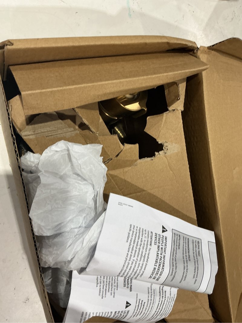 Condition photo showing Good Condition for moen verso brushed gold eight-function eco performance 7" wide spray shower head and detachable handshower combo with 72" hose, 220c3epbg