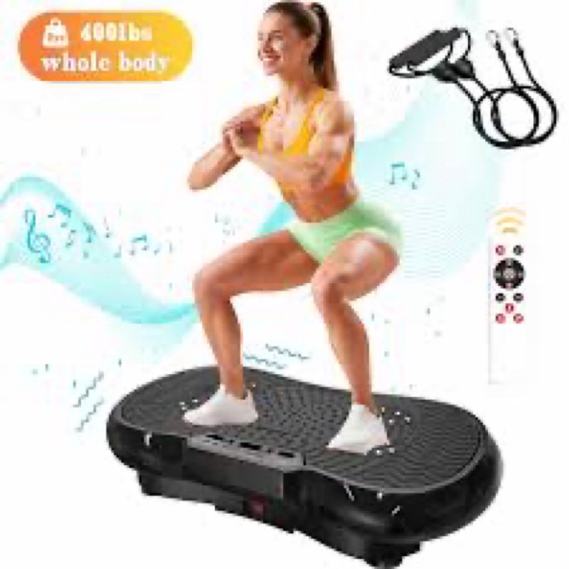 Shake Plate, Vibration Plate Exercise Machine for Lymphatic Drainage, 400 Lbs Capacity Whole Body Vi