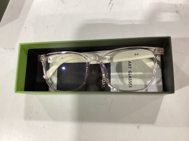 Condition photo showing Good Condition for smart glasses for women, blue light filtering lenses?bluetooth 5.3, audio & mic, intelligent touch,open-ear clear sound audio glasses with bluetooth, ultralight comfortable design for working. pink