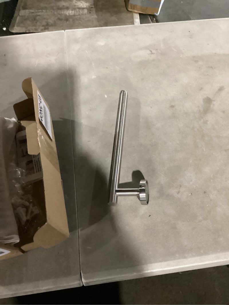 Condition photo showing Good Condition for tocten bath towel bar - 2 pack thicken sus304 stainless steel towel rack for bathroom, bathroom hardware accessories towel rod heavy duty wall mounted towel holder (24 inch, brushed nickel)