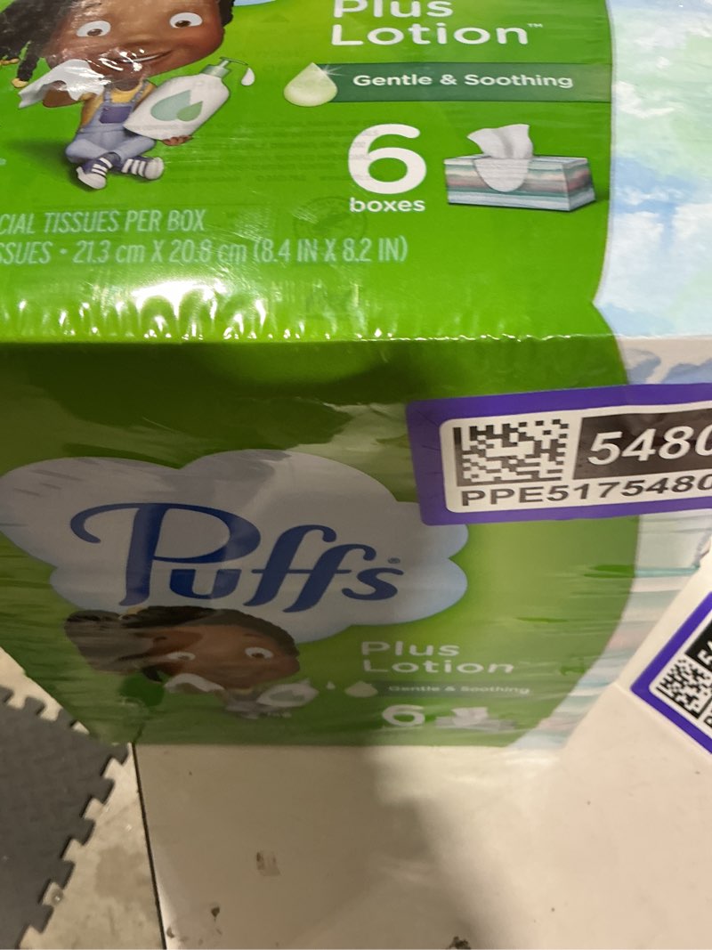 Condition photo showing Good Condition for plus lotion 2-ply facial tissue (6-count)