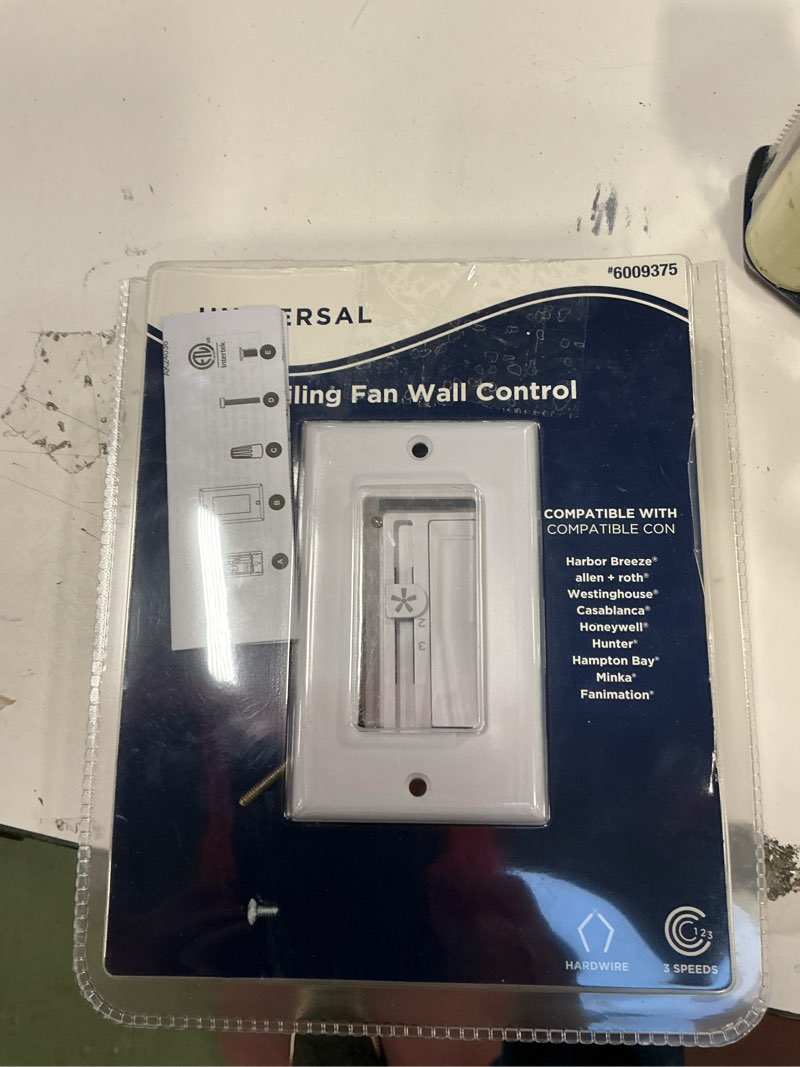 Condition photo showing As Is for Harbor breeze ceiling fan wall control