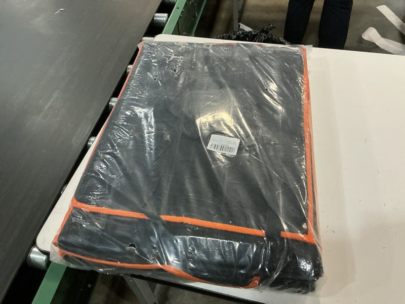 Condition photo showing New/Like New for 6-in-1 Leather Dog BackSeat Extender, Hard Bottom 40/60 Split Waterproof Car Back/Front Seat Cover, Rear Hammock Carseat Protector, Large Size Pet Mat for SUV/Truck/Cargo, Vehicle Bed Travel Accessory