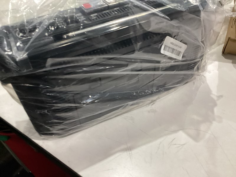 Condition photo showing Good Condition for QFX J-220BT Boombox MP3 Conversion from Radio to Cassette with 4-Band (AM, FM, SW1, SW2) Radio with Bluetooth, Rechargeable Battery, Dual 3” Speakers, Built-in Microphone, Recorder, 3-Band Equalizer Black