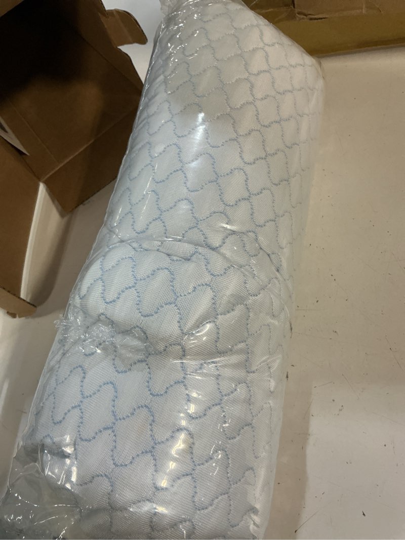 Condition photo showing New/Like New for thin flat pillow for sleeping – 1.75" ultra slim cooling memory foam pillow for stomach & back sleepers, low profile neck alignment design with soft washable cover,supportive & comfortable,16x24 inch standard (1.75"h extra slim)