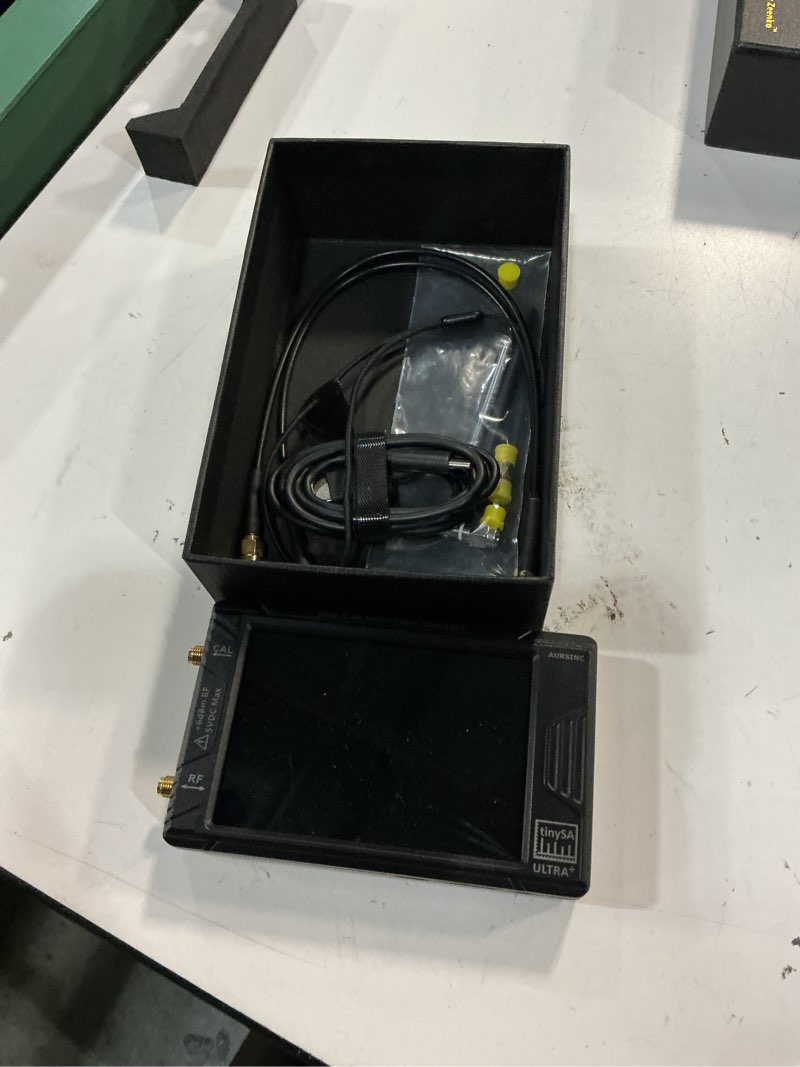 Condition photo showing Good Condition for tinysa ultra spectrum analyzer 100khz-5.3ghz, v0.4.5.1 handheld tiny frequency analyzer with 4.0 inch touch screen, 32gb sd card & 3000mah rechargeable battery, 2-in-1 signal generator