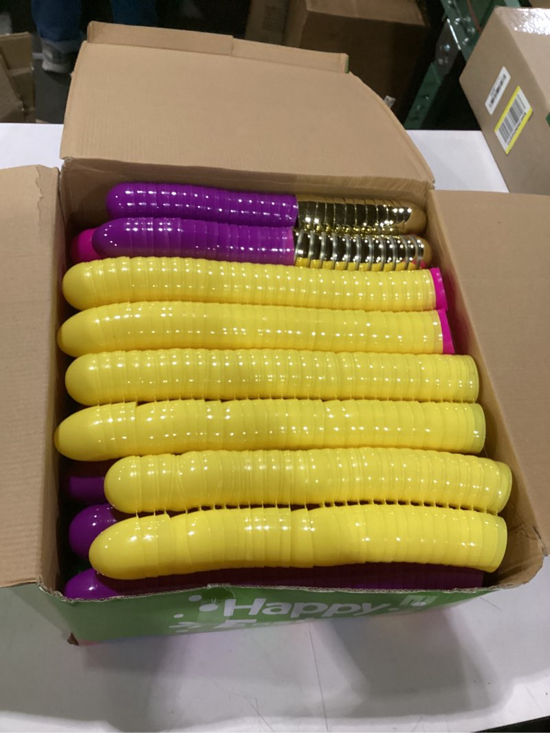 Condition photo showing Good Condition for 500 pack 2.4" fillable easter eggs with 6 golden eggs, colorful plastic empty eggs for easter egg hunt, party favors, basket stuffers, classroom prizes for kids boys girls 500 pack 2.4 inch eggs