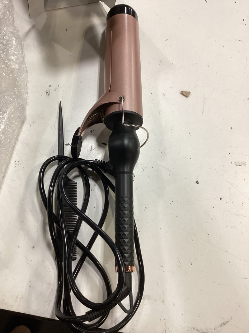 Condition photo showing Good Condition for large curling iron 2 inch, ceramic long barrel hair curling wand, hair styling tool, dual voltage, lcd display, black black 2 inches