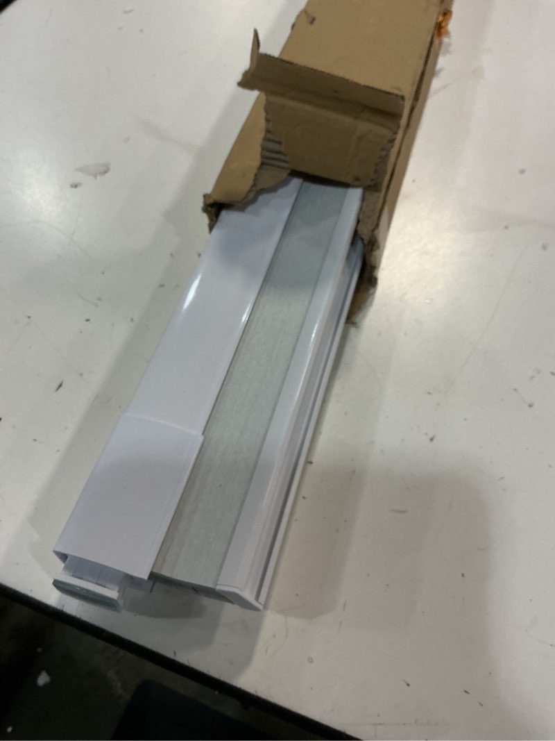 Condition photo showing As Is for no drill cellular shades for indoor windows, thermal insulating & noise reducing honeycomb blinds, free stop cordless blackout shades, white, 31 1/2" w x 64" h 31 1/2"w x 64"h white(blackout)