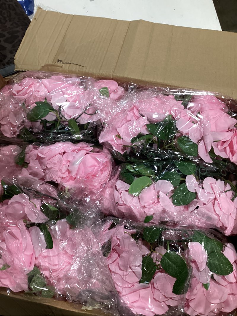 Condition photo showing New/Like New for pink flowers balls for centerpieces: 6 pcs 15.7" diam flower centerpieces for tables in wedding reception decorations arrangement for party celebration planners pink 15.7" diam - 6 pcs
