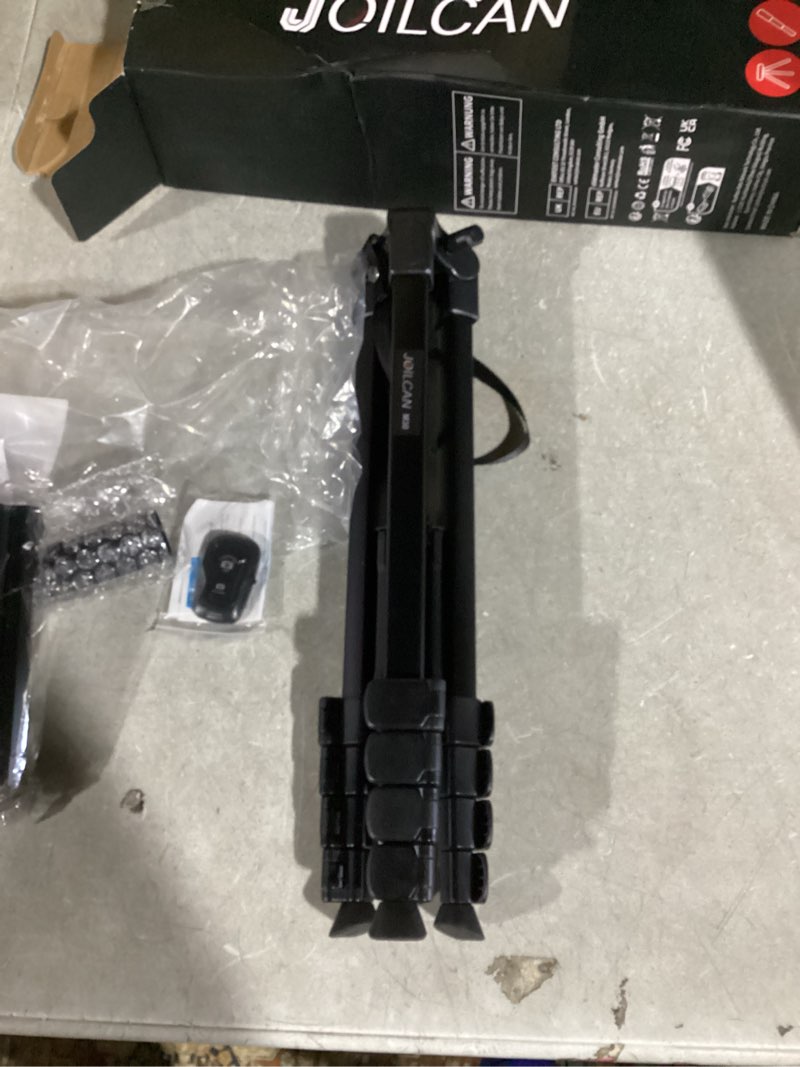 Condition photo showing Good Condition for JOILCAN Phone Tripod Stand, 68" Tripod for iPad iPhone Tablet with Remote Universal Holder Carry Bag, Travel Aluminum Tripod for Video Recording Photos Vlogging Compatible with iPad Pro iPhone Camera 68 Inch Black-Tablet