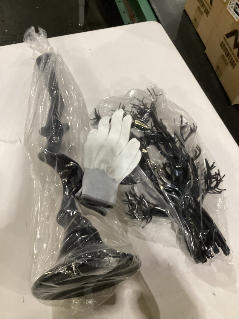 Condition photo showing New/Like New for Sziqiqi Black Artificial Tree for Tree Centerpiece for Weddings Christmas Birthday Party Home Indoor Outdoor Decoration 30 inches 2ft 6in Black