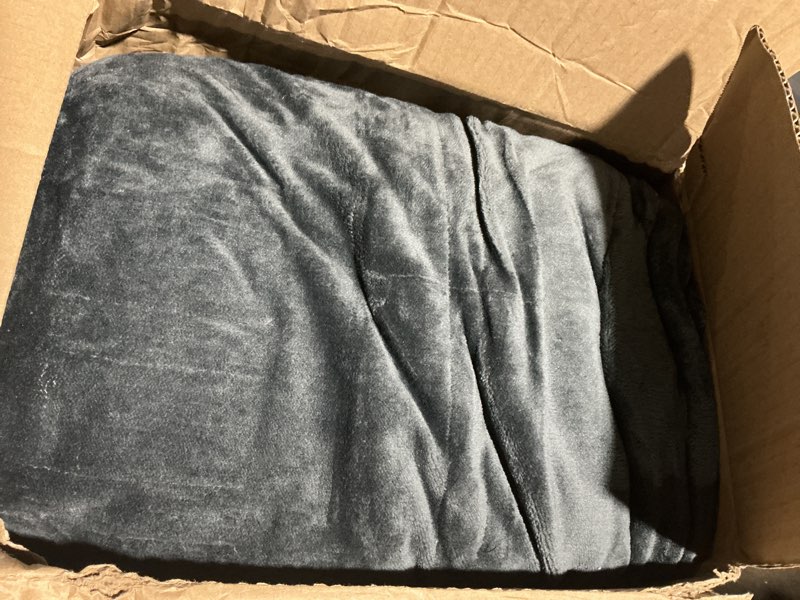 Condition photo showing As Is for Westinghouse Electric Blanket Queen, Heated Blanket Queen Size with 10 Heating Levels and 1 to 12 Hours Heating Time Settings, Flannel to Sherpa Reversible, Machine Washable (84" x 90", Charcoal) Charcoal Queen 84"x90"