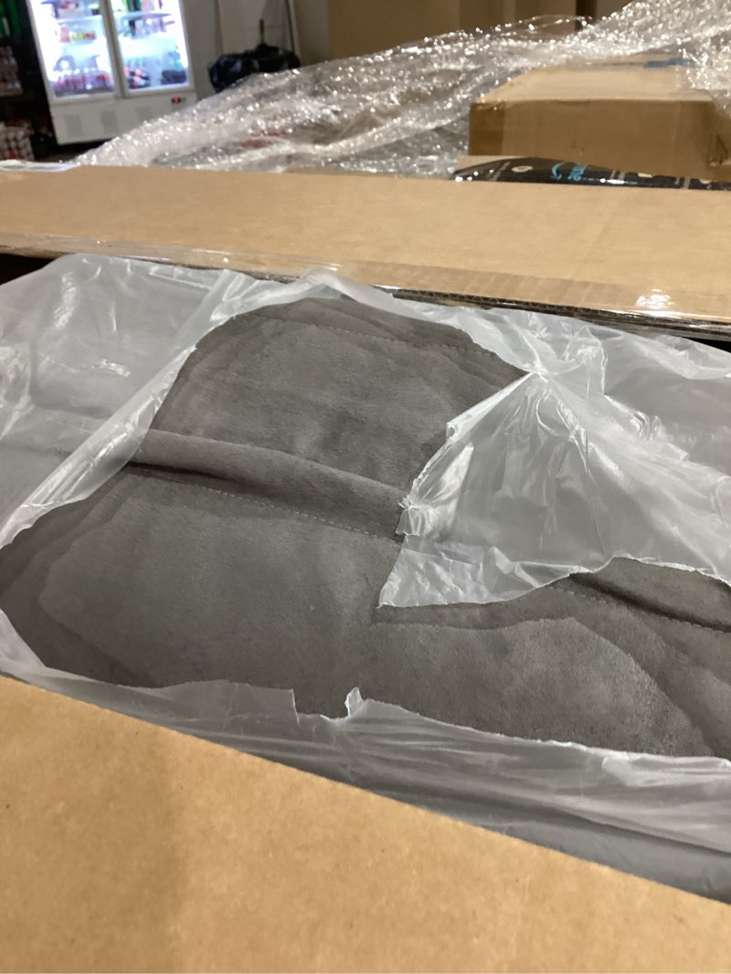 Condition photo showing As Is for Friends Forever Large Dog Bed, Orthopedic Pet Sofa Memory Foam Mattress, Calming Dog Couch, Wall Rim Pillow, Water Resistant Liner, Washable Cover, Non-Slip Bottom, Chester, Large Grey Memory Foam Dog Bed Chester Grey Large (36" x 28" x 9")