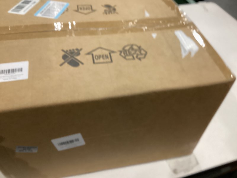 Condition photo showing New/Like New for Art-Inspired Modern Ceiling Light, 15.7'' Stone-Textured Bird's Nest EVA Shade Flush Mount Light for Dining Room, Kitchen lsland, Ceiling Light fixtures for Living Room Entryway, White White-15.7''