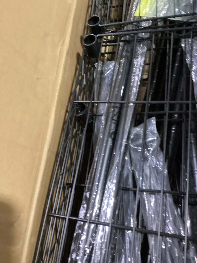 Condition photo showing Good Condition for ulif h50 extra large clothes rack, heavy duty garment rack, freestanding portable closet, clothing racks for hanging clothes, wardrobe closet 89.8'' w x 15.8" d x 76.4" h, max load 1400 lbs, black