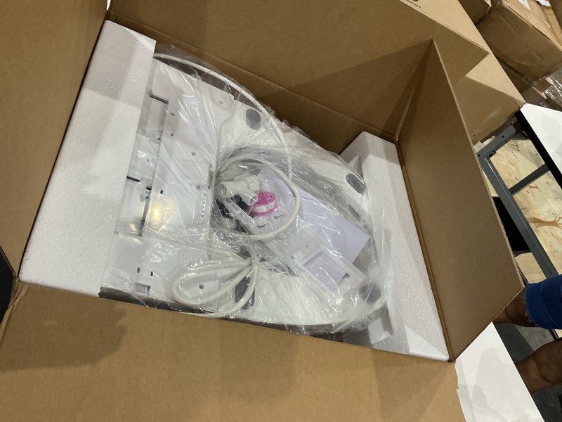 Condition photo showing Good Condition for electric bidet toilet seat, elongated, warm water with air dryer, heated seat and slow close lid, front and rear wash, adjustable water temperature, led nightlight, wireless remote, white, 101 oval