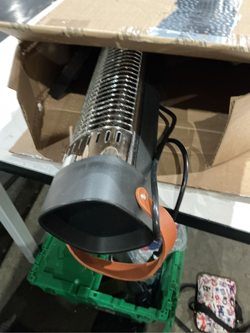 Condition photo showing Good Condition for 32" outdoor heaters for patio, 1500w infrared electric heater outdoor with remote, 9h timer, 60° oscillation, tip-over/overheating protection, for porch garage gazebo indoor use, black