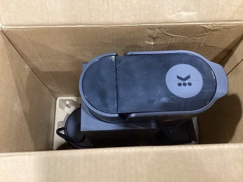 Condition photo showing As Is for keurig k-express single serve k-cup pod coffee maker, 3 brew sizes, strong button feature, 42oz removable reservoir, black